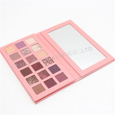 Бумажная коробка для теней для век с зеркалом